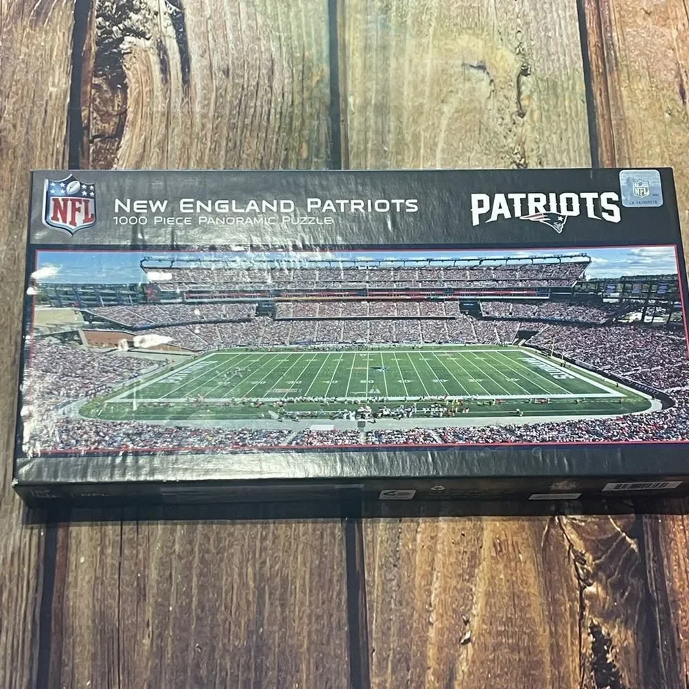 MasterPieces New England Patriots 1000pc Panoramic Jigsaw Puzzle Sports Theme